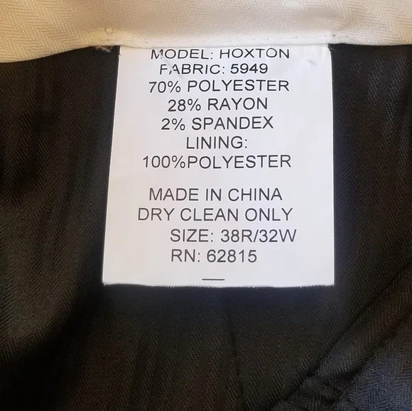 The Savile Row Hoxton suit pants, size 38R/32W and 46L/40W